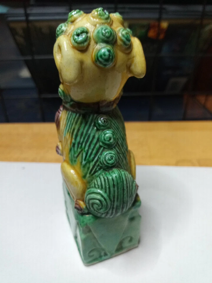 Foo Dog Vintage Chinese Porcelain 4" - Image 4 of 4