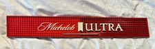 VINTAGE MICHELOB ULTRA BEER RUBBER BAR RAIL RUNNER SPILL MAT