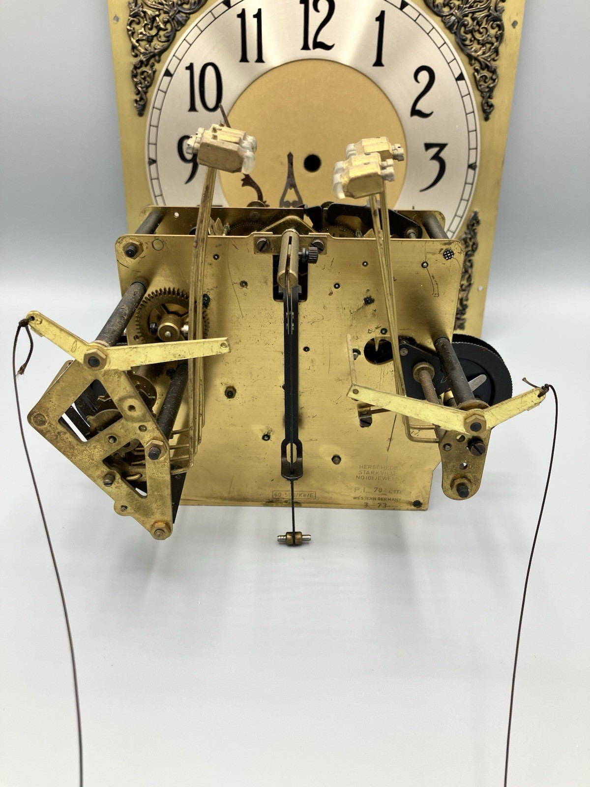 VTG Herschede LADY HAWTHORNE 611 Grandfather Clock Parts Wood Not Included