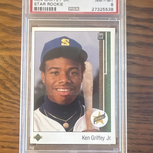 1989 Upper Deck - Ken Griffey Jr. Star Rookie #1 Rookie Seattle Mariners PSA 8