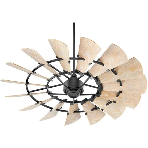 Windmill - 60 Inch Patio Fan-Black Finish Patio Fan Quorum Lighting 196015-69 - Picture 1 of 12