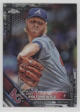 2016 Topps Chrome Black Refractor Mike Foltynewicz #186 a2v