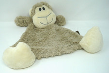 Demdaco Tan Monkey Plush Security Blanket Rattle