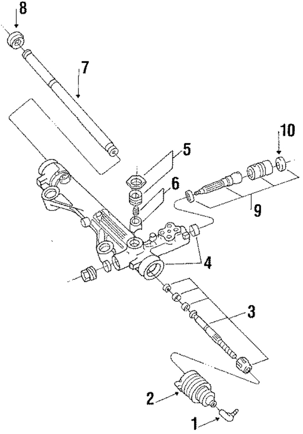 Buje de dirección exterior para Ford Aerostar 1986-1997 (N/P E69Z-3A131-A)