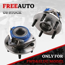 Par de cojinetes de cubo de rueda delantera con ABS para Chevy Cadillac Buick tracción delantera 5 tacos 713121