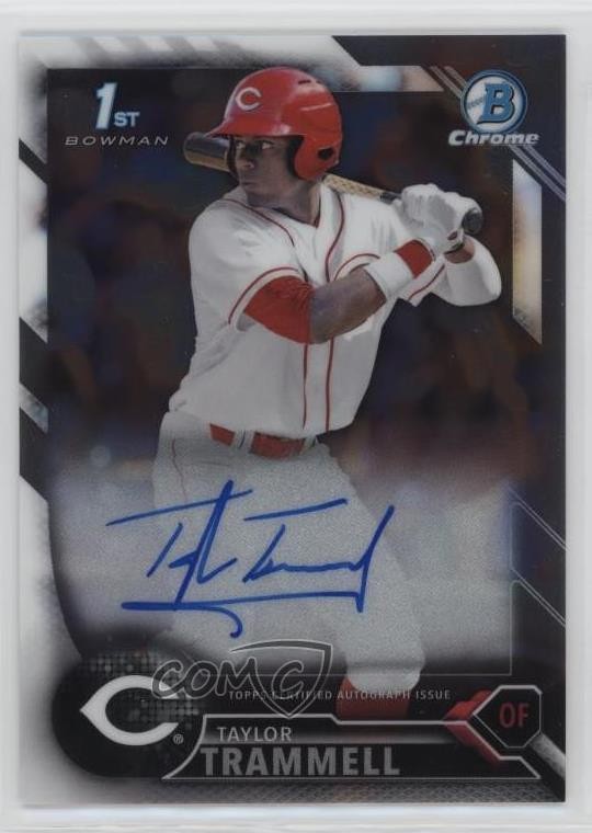 2016 Bowman Draft Chrome Draft Pick Auto Taylor Trammell #CDA-TT Auto x0o