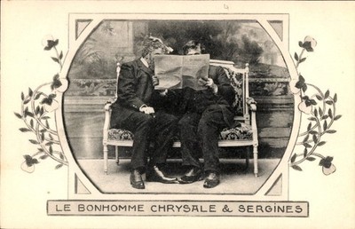 Ak Le Bonhomme Chrysale und Sergines, Dichter - 4819535