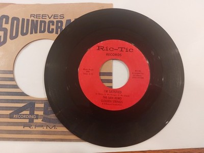 THE SAN REMO GOLDEN STRINGS - I'm Satisfied/Blueberry Hill - RIC-TIC 45 RPM EX