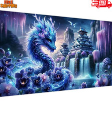 5D Large Diamond Art Kits for Adults, DIY Large Size Dragon Diamond Painting Kit