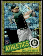 2020 Topps #85TC-30 Sheldon Neuse 1985 Topps Chrome Silver Pack Gold /50
