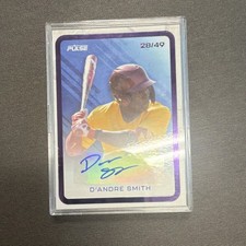 Pulse 2025 Baseball D'Andre Smith Autographed Serial #PB-DS 28/49 Trading Card