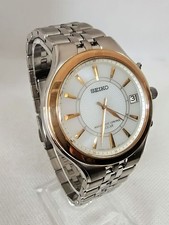 Seiko Dolce 7B42-0AP0 Radio Solar Watch Used Working