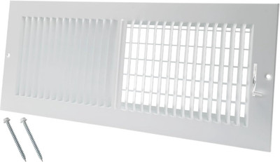 16 X 6 Inch (Duct Opening) Air Vent Cover Two-Way Ventilation w/ Damper