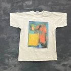 Vintage Cleveland Museum Of Art Shirt Mens Small White 1990s Hans Hofmann