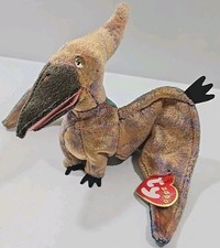 Rare Retired Ty Beanie Baby Swoop The Pterodactyl 2000 Mint Pellets With Errors.