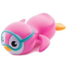 Munchkin  Wind Up Swimming Penguin Baby and Toddler Bath Toy, Pink