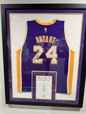 Kobe Bryant SIGNED AUTOGRAPHED Adidas Swingman Jersey Framed Lakers Panini