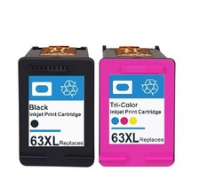 62XL 63XL Ink Cartridge Replacement for HP Envy OfficeJet DeskJet Printers Color