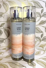 Bath & Body Works Amber Blush Fine Fragrance Body Mist Spray SET
