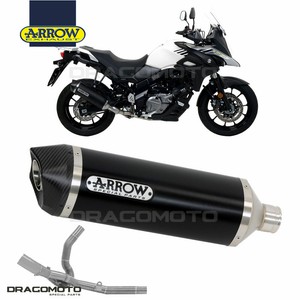 Suzuki v-strom 650 2019 2020 plant Complete Arrow race-tech alu Black CC |  eBay