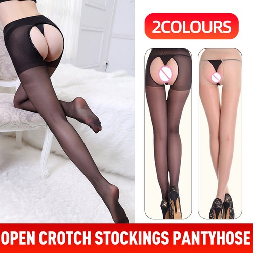 BACI panties with open crotch stockings 50009-6