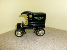 Diecast Metal Replica 1905 Ford's First Delivery Car Coin Bank with Key Ertle Co