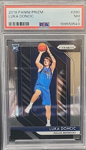 2018-19 Panini Prizm #280 Luka Doncic RC PSA 7 NM!!! Lakers!!!!