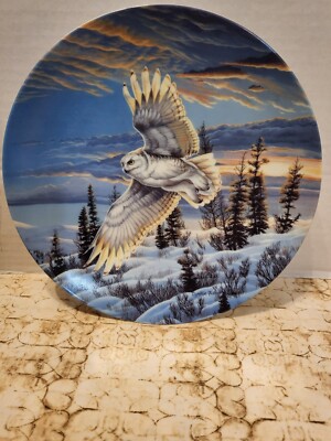 Owl Collector Plate-Premier Issue- Twilight Glow -Cynthie Fisher 11424A