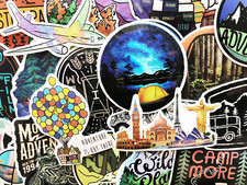 65 Outdoors Hiking Camping Nature Stickers Laptop Car Bumper Bike Decals Ci