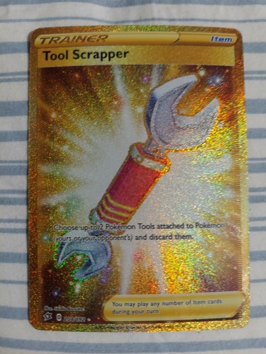 Tool Scrapper 208/192 Rebel Clash NM Full Art Gold Secret Rare Pokemon Card 