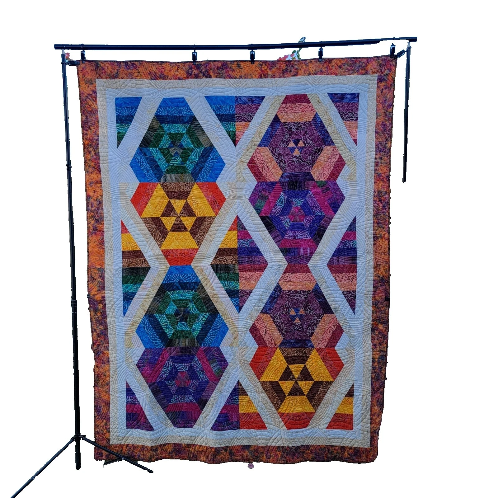 Homemade Cotton Modern Quilts, Bedspreads & Coverlets