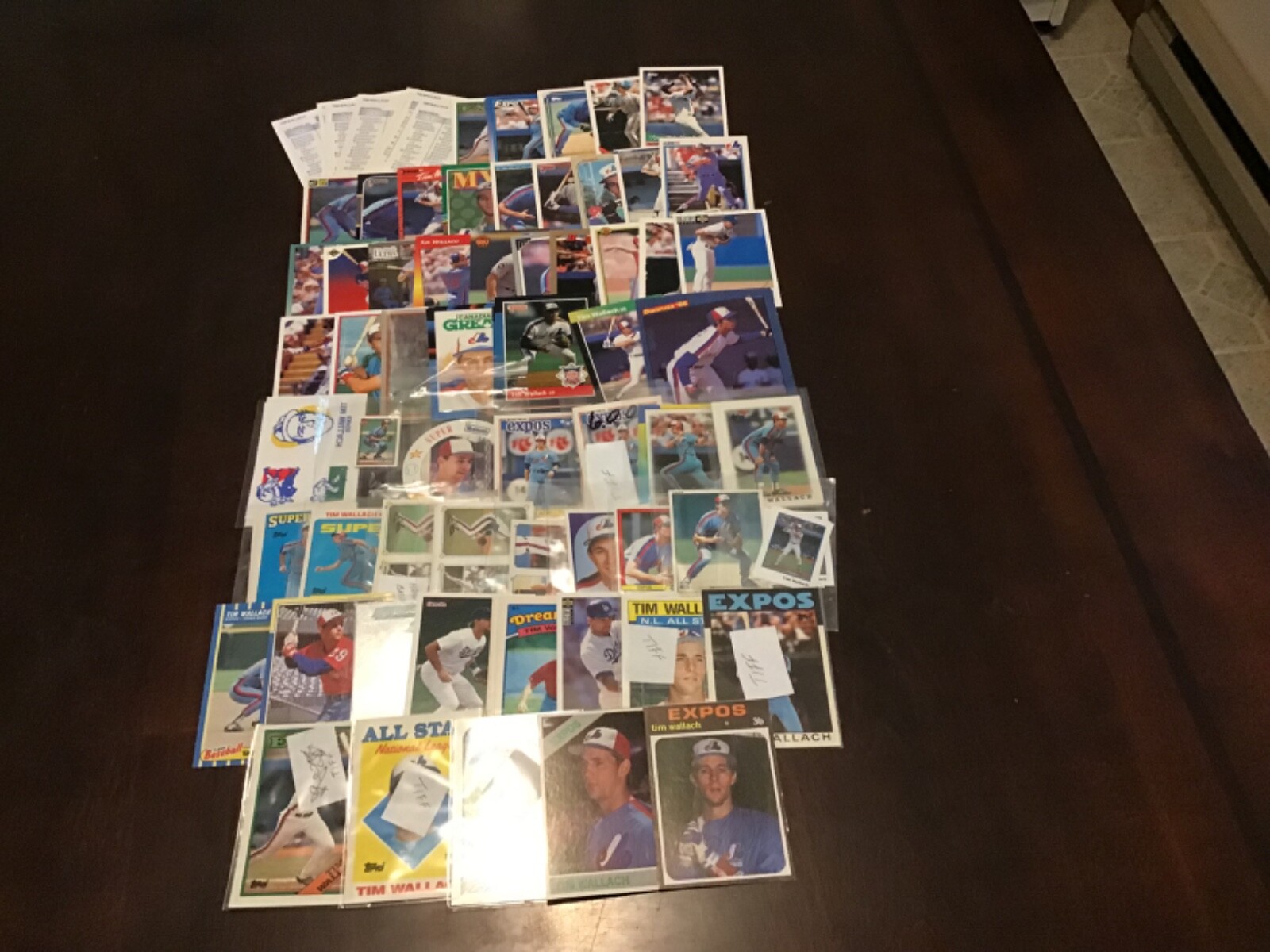 TIM WALLACH Oddball Insert & Regular issue Baseball EXPOS YOU CHOOSE