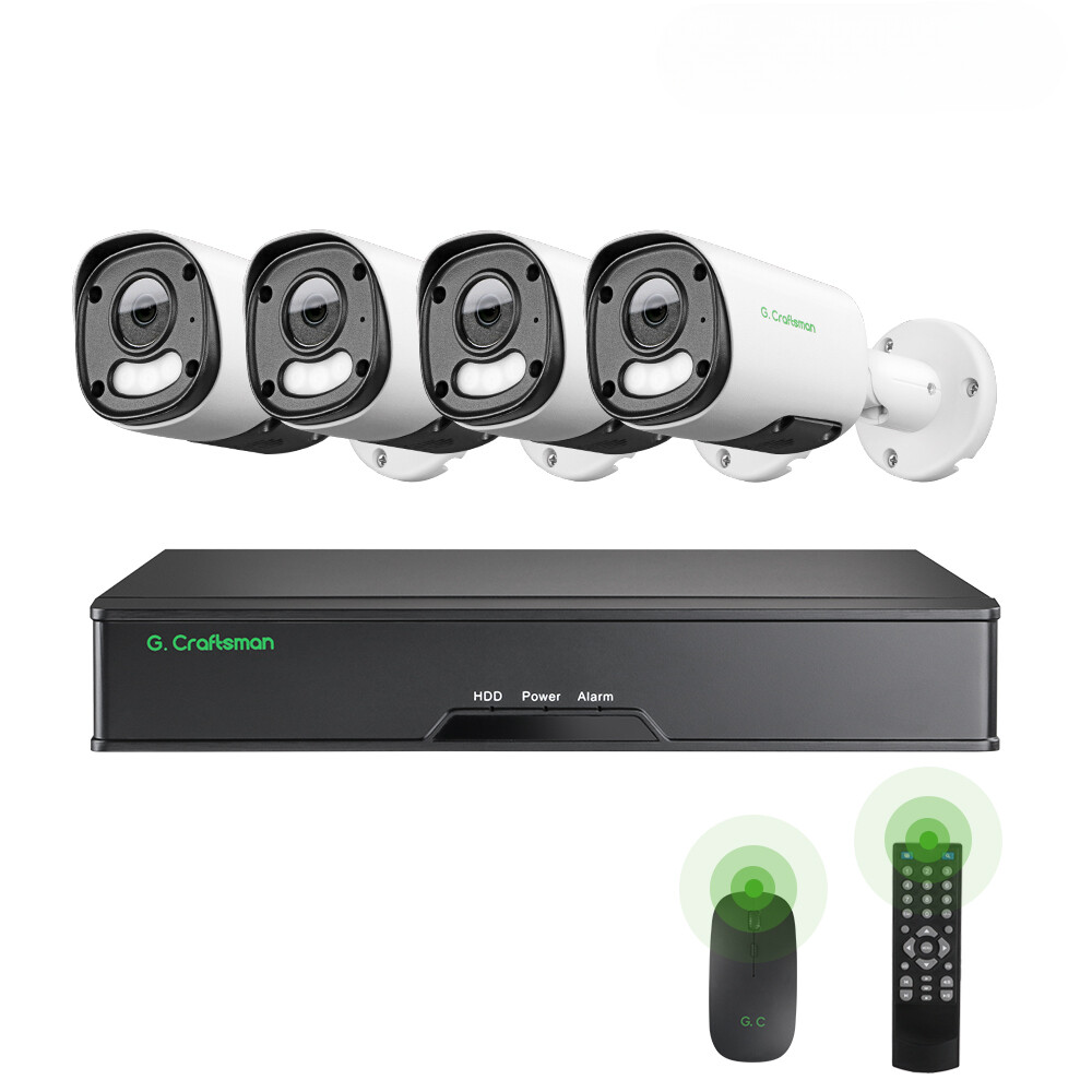 6MP POE IP Camera System KIT Face Person Detection Video Surveillance Security