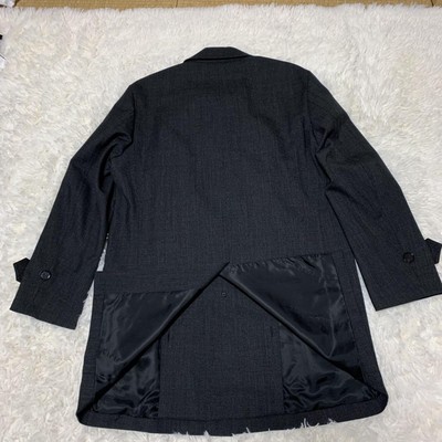 【格安】 Burberry stand fall collar coat Burberry stand fall collar coat long coat khaki Nova check S