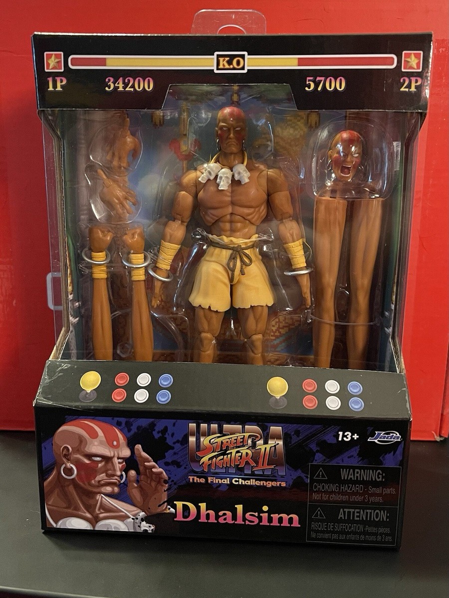 Jada Toys Street Fighter Dhalsim Figure Ultra Street Fighter II