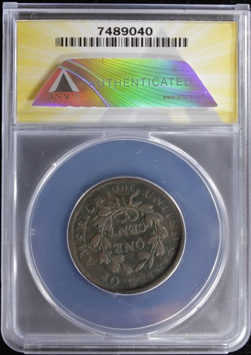 1803 1C Draped Bust Large Cent SD/LF ANACS VG-10 details (2330363) - Picture 3 of 4