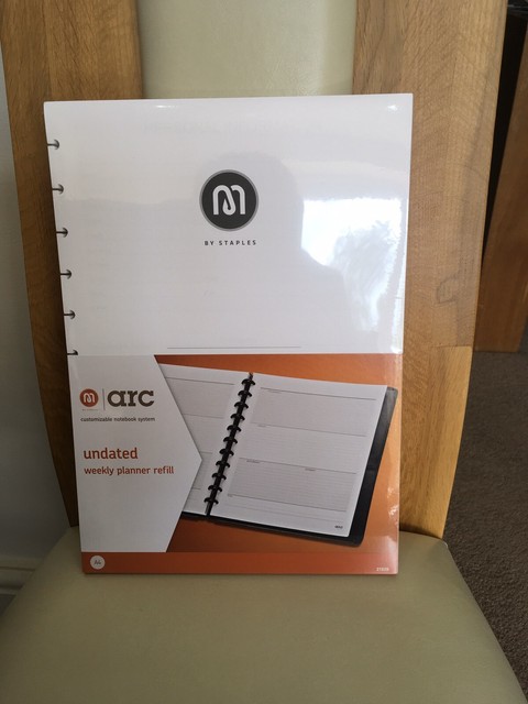 A4 Staples Arc Notebook System Updated Weekly Planner Refill For Sale 
