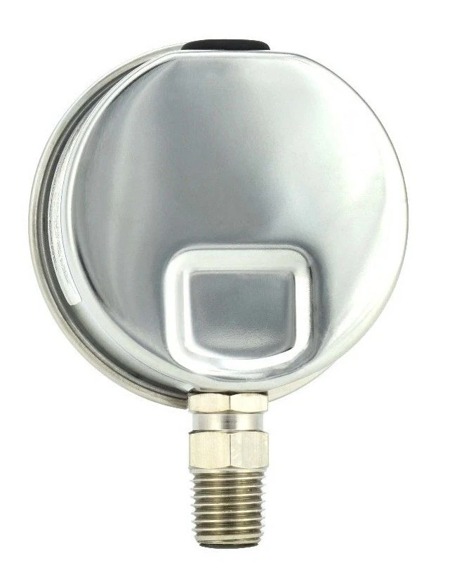 2" Pressure Gauge, Stainless Steel Case, Liquid Filled, Lower Mnt, 100 PSI - Image 3 of 4