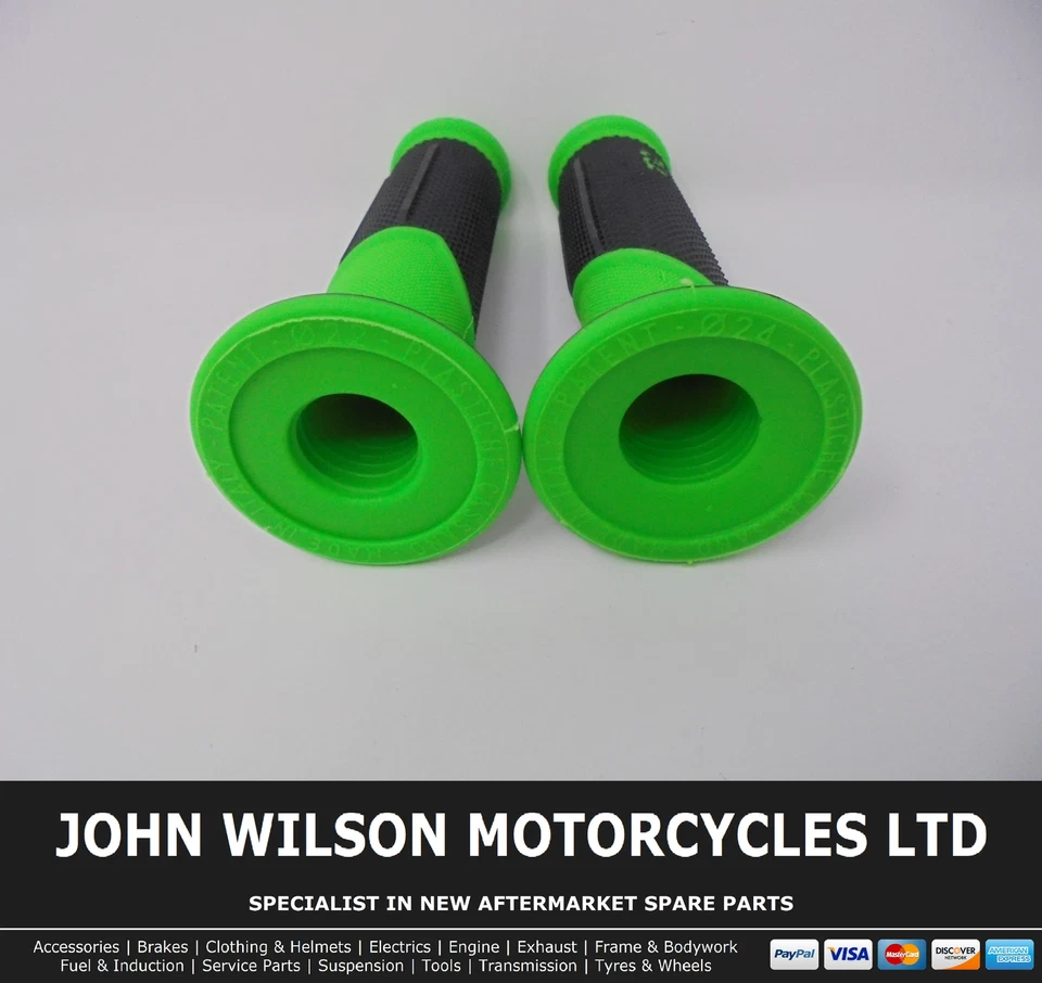 Kawasaki KX 250 F 4T 2004 - 2019 barra de mango verde empuñadura empuñadura de carretera Foto 3 de 3