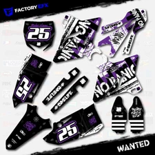 Purple Wanted Racing Graphics Kit fit Yamaha Yz125 Yz250 15-20 Plates YZ 125 250