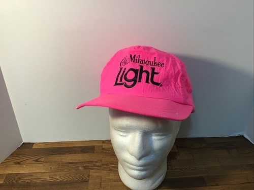 Vintage Old Milwaukee Light Neon Pink 