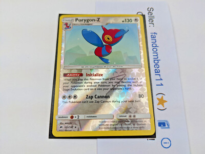 Porygon-Z REVERSE HOLO RARE card 103/147 SM Burning Shadows 2017