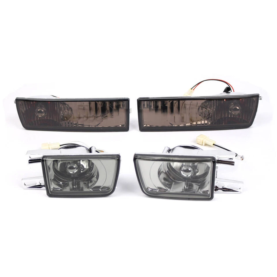Luz antiniebla de parachoques delantero de humo + lámpara de señal de giro para VW Jetta MK3 Golf 1993-1998 Foto 3 de 4