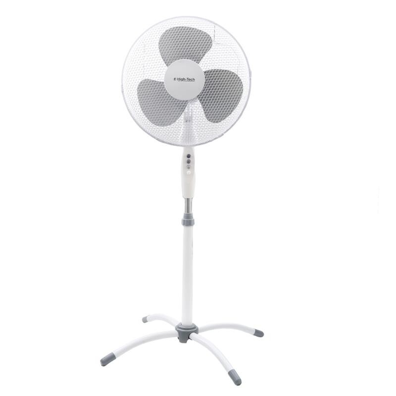 HIGH-TECH VENTILATORE A PIANTANA 3 VELOCITÀ 45 WATT COLORE BIANCO