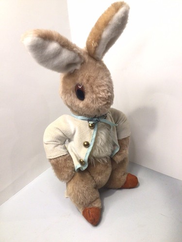 Vtg BEATRIX POTTER PETER RABBIT Stuffed Plush Animal 1970’s RARE White Jacket - Picture 9 of 9