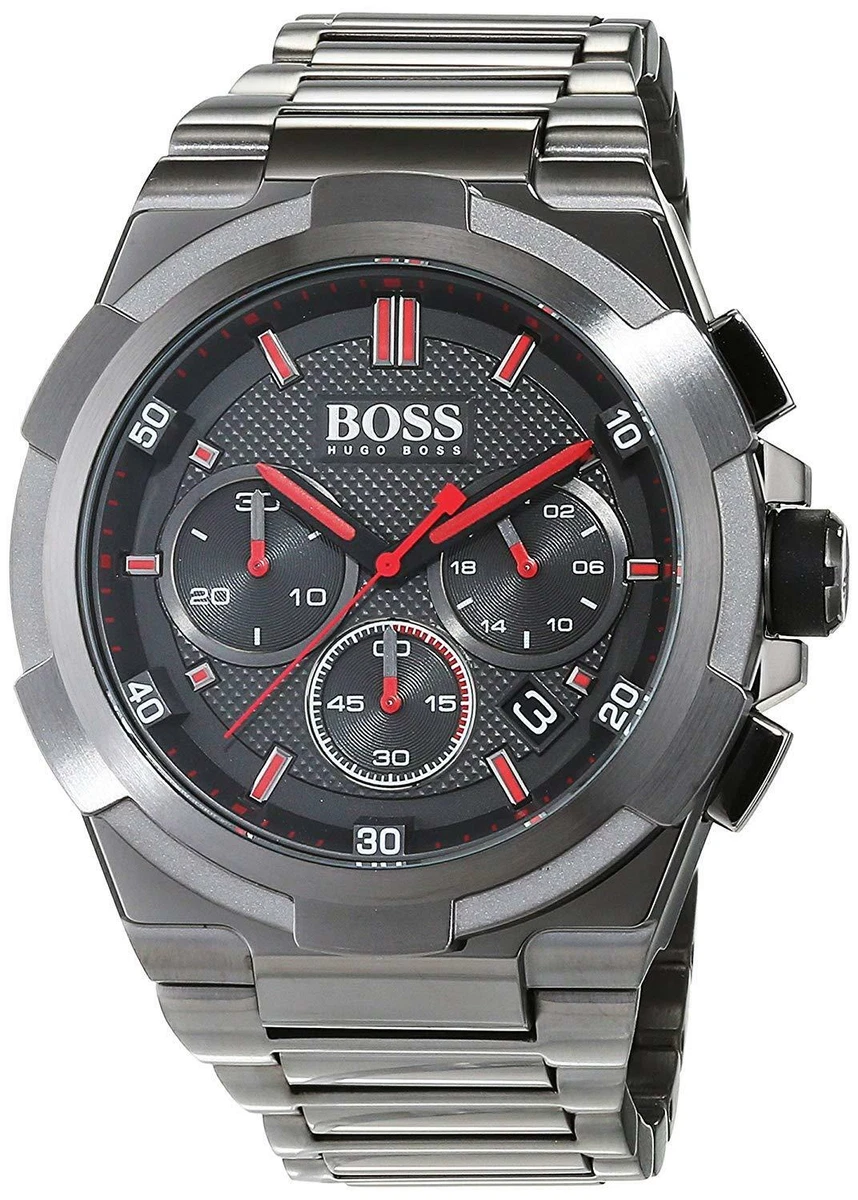 NEW GENUINE HUGO BOSS HB1513361 SUPERNOVA EDITION GREY TONE STEEL