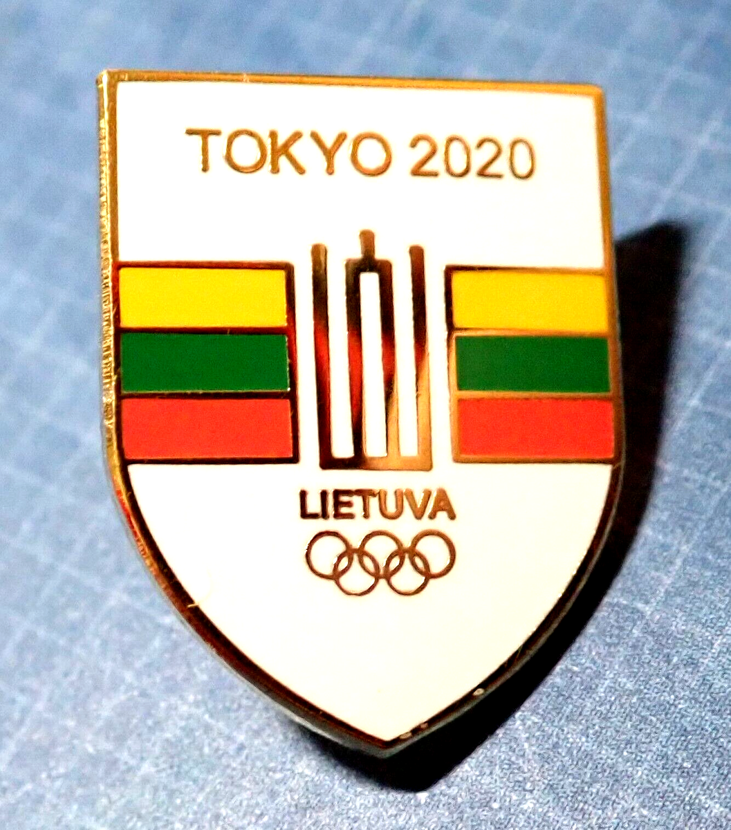 RARE OFFICIAL LITHUANIA 2020 TOKYO JAPAN NOC OLYMPIC GAMES PIN