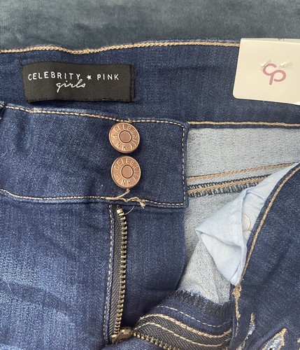 Celebrity Pink Stretch Soft Mid Rise Skinny Girl’s Jeans Size 14 Pants NWT - Picture 3 of 16