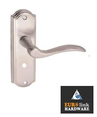 EUROLINK PREMIUM PARIS LEVER BATHROOM HANDLE IN SATIN NICKEL//SATIN CHROME FINISH