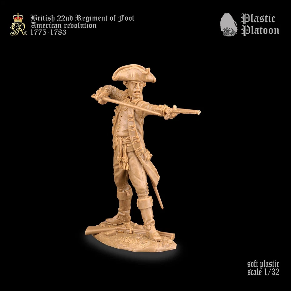 PLASTIC PLATOON British soldiers American Revolution Toy soldiers 1:32 - Image 4 of 4